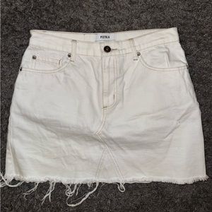 Pistola White Denim Skirt